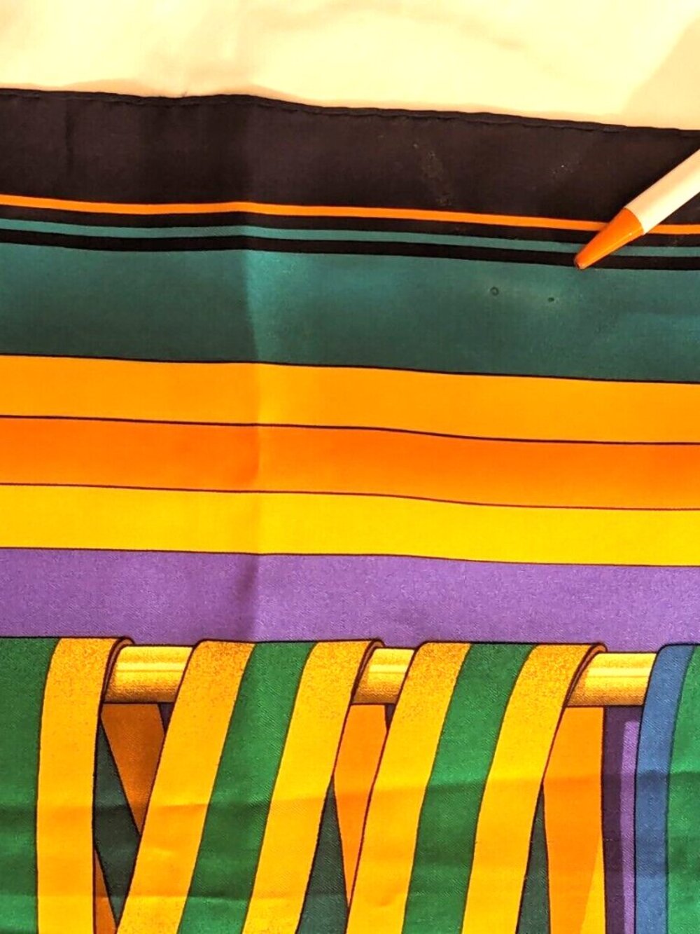 Like New Vintage HERMES Scarf - Picture 7 of 8
